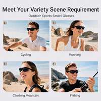 Lunettes de cyclisme intelligentes Ai pour les sports de plein air, protection UV400 pour la conduite, le cyclisme, l'escalade, la pêche - Style européen américain