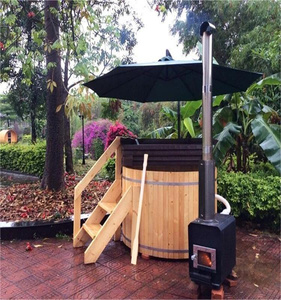 Kit de madera para patio trasero del hogar Bañera de hidromasaje 4-5 personas Estufas inteligentes para exteriores Bañera de hidromasaje para quemar madera - Product Image 3