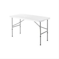 Table pliable en plastique HDPE de 6 pieds pour camping, fête de mariage, prix de gros, table pliante légère