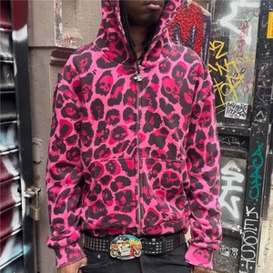 Heavyweight 450GSM French Terry Cotton Boxy Fit <b>Y2K</b> <b>Streetwear</b> Premium Full Zip up Custom Hoodies for Men - Product Image 3