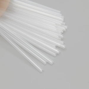 Fabrication professionnelle calibre 6mm 12mm 190mm jetable emballé individuellement pailles en plastique à boire noires transparentes - Product Image 4