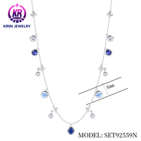 Collier Charme Femme en Argent 925 Véritable Kirin, Pierre de Naissance, Anti-ternissement, Zircon, OEM ODM