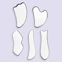 Planche Gua Sha en acier inoxydable de qualité supérieure, outil de massage pour la relaxation musculaire et la beauté du visage, outils de soin de la peau, outil de sculpture du visage