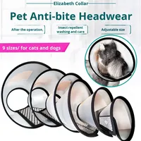 Collier de protection moderne en forme de cône souple QbellPet, collier de toilette, bain, PP réglable, anti-griffures, couverture de protection pour animaux de compagnie, masque de protection