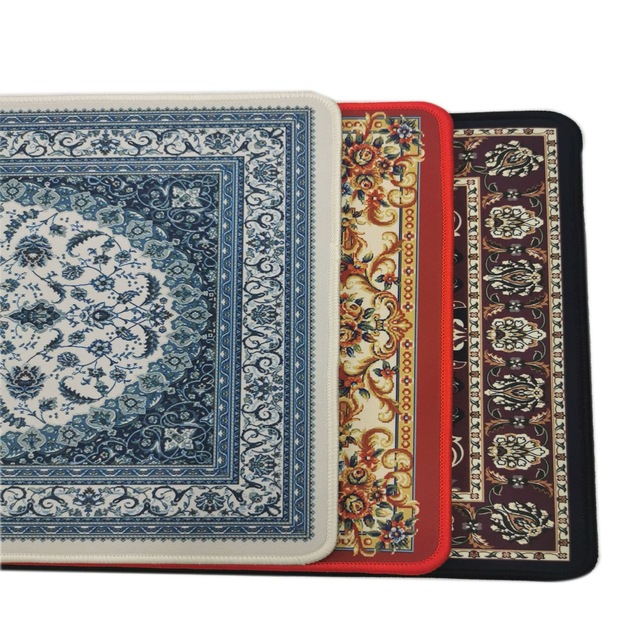 Hot Sale Saudi Arabian Style Non slip Rug Persian Carpet Mat Water 80*30cm Absorbing Pads Desktop Large Rug Mousepad