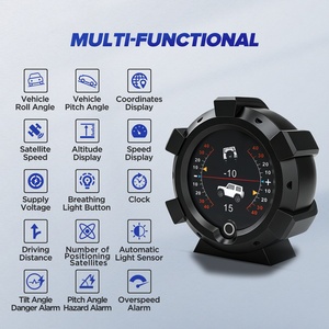 MRCARTOOL X95 Velocímetro GPS MPH, Inclinómetro para Auto, Medidor de Nivel de Inclinación, Reemplazo Automotriz, Medidor Multifunción, Medidor de Ángulo y Pendiente para Vehículo - Product Image 2