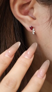 Boucles d'oreilles clous en or massif 18 carats Xinfly avec nœuds en diamant naturel, petites boucles d'oreilles nœuds en diamant, cadeau, en stock, bijoux fins - Product Image 3