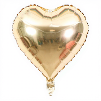 Ballon en aluminium de 18 pouces en forme de cœur, couleur unie, modèle XL-025, pour les propositions de mariage, les célébrations du Qixi Festival et les décorations de mariage
