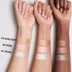 Vegan cơ thể mặt Highlighter Stick trang điểm xương gò má Illuminator long lanh ánh sáng lung linh pastel Blush Bút Thành phần khoáng sản - Product Image 5