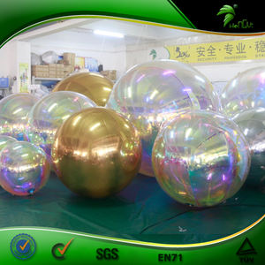 Boule miroir gonflable brillante, Disco, couleur personnalisée, pour boîte de nuit, sphère gonflable - Product Image 6