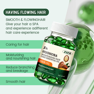 Aceite de Jojoba Orgánico Natural Personalizado, Vitaminas para el Cabello, Reparación sin Enjuague, Nutrición, Cuidado Anticaspa, Control de Grasa, Ácido Hialurónico, Aminoácidos - Product Image 2