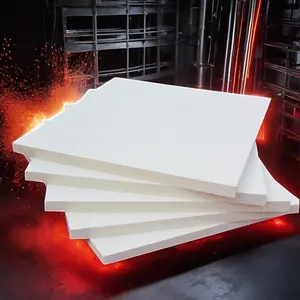1600C 1700C 1800C Polycrystalline Mullite Fiber Board Ceramic Fiber Board For Furnace Insulation