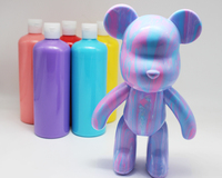 Peinture acrylique personnalisable non toxique 1000 ml, couleurs personnalisées, pour verre, toile, papier, art DIY pour enfants