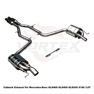 Vortex Worldwide-Store Preferred Stainless Tailpipe Kit For Mercedes-Benz GLS400 GLS450 GLS500 X166 - Product Image 2