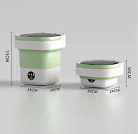 Lave-linge pliable portable 12L, laveuse et essoreuse tout-en-un, compacte pour la maison, le dortoir, les voyages, les sous-vêtements et les chaussettes