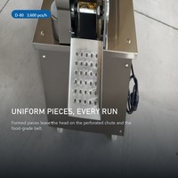 Machine automatique à faire des raviolis D-80, 3600 pièces/h, en acier inoxydable, équipement commercial pour la formation de gyozas pour restaurant