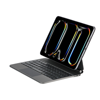 Clavier intelligent sans fil avec pavé tactile pour iPad Pro 11 et Air 11 2024, modèles X7 en cuir PU, langues arabe/russe/coréenne