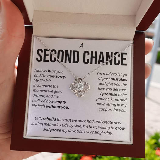 Card + Gold Necklace (LED Light Box)