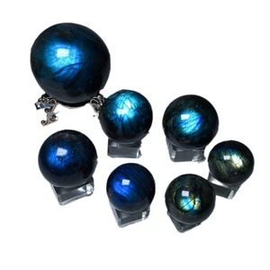 Venda quente Natural de Alta Qualidade Cristais <span class=keywords><strong>Labradorite</strong></span> Esfera Pedra Bola para Home Decor Presentes Energia Cura Outros Artesanato De Cristal - Product Image 1