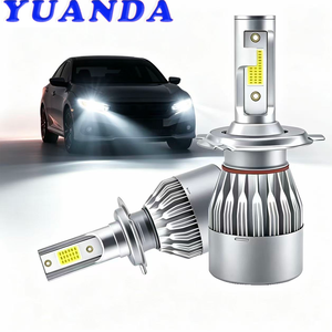 ไฟ LED สีน้ำเงินกำลังสูง 72W 12V สำหรับรถยนต์ หลอดไฟหน้า H4 H13 H10 H11 9005 9006 แบบยูนิเวอร์แซล - Product Image 1