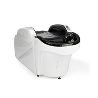Chaise de shampooing électrique professionnelle pour Salon de coiffure Spa traitement de lavage des cheveux fonction de Massage réglable moderne en métal