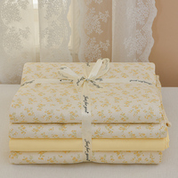 Ensemble de literie en coton pur French Country Rose, 4 pièces, draps, taies d'oreiller, housses de couette