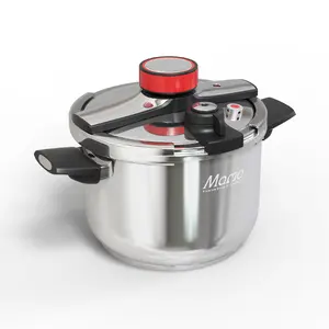 Gas and Induction Cooker panci presto Hotel Pressure Cooker with Multiple Safety Space Black