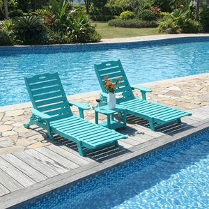 Migliori Nuovi Prodotti: Lettini Prendisole in HDPE, <span class=keywords><strong>Design</strong></span> Moderno, Comodi Chaise Longue da Esterno con Materiali di Alta Qualità - Product Image 1