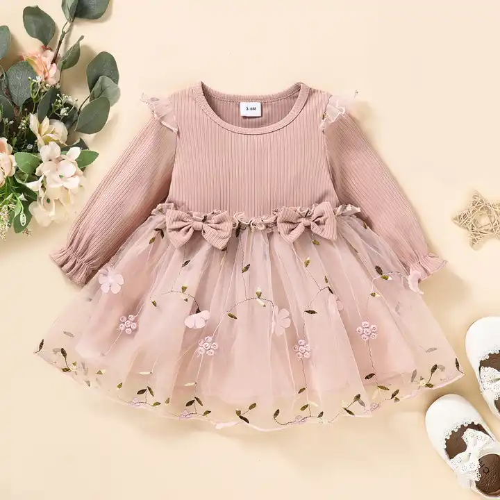 Buy RUKMINI Newborn Baby Girls Dress (0-6 Months, Blue) at Amazon.in