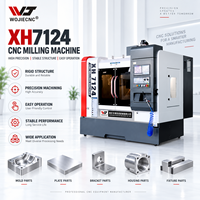 Machine de fraisage verticale CNC XH7124 avec corps compact pour le fraisage de petits composants métalliques de précision