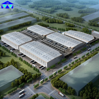 Solution clé en main pour la construction d'un entrepôt en acier PEB à structure portique pour centre de distribution