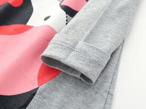 Ropa de algodón para recién nacidos, conjunto de ropa para <span class=keywords><strong>bebés</strong></span>, camiseta de manga larga con estampado de vaca, pantalones elásticos, trajes de estilo informal para niños pequeños hechos de estambre - Product Image 6