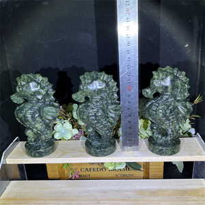 Vente chaude <span class=keywords><strong>prix</strong></span> usine cristal décoration naturel cristal naturel Xiuyan Jade <span class=keywords><strong>hippocampe</strong></span> sculpture pour cadeau - Product Image 4