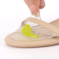 Nouvelles coussinets en gel alvéolés antidérapants pour l'avant-pied, coussinets de soutien pour les talons, demi-semelles métatarsiennes, 1 paire/sac