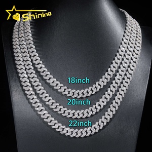 Livraison Rapide en Stock Local Chaîne Maille Cubaine Moissanite Certifiée GRA 925 Argent 10mm Iced Out Style Hip Hop - Product Image 5