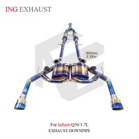 ING Factory Direct Titanium Valvetronic Cat-Back Exhaust for Infiniti Q50 Q60 3.0T 3.7L 60mm High-Flow Tuning Supplier