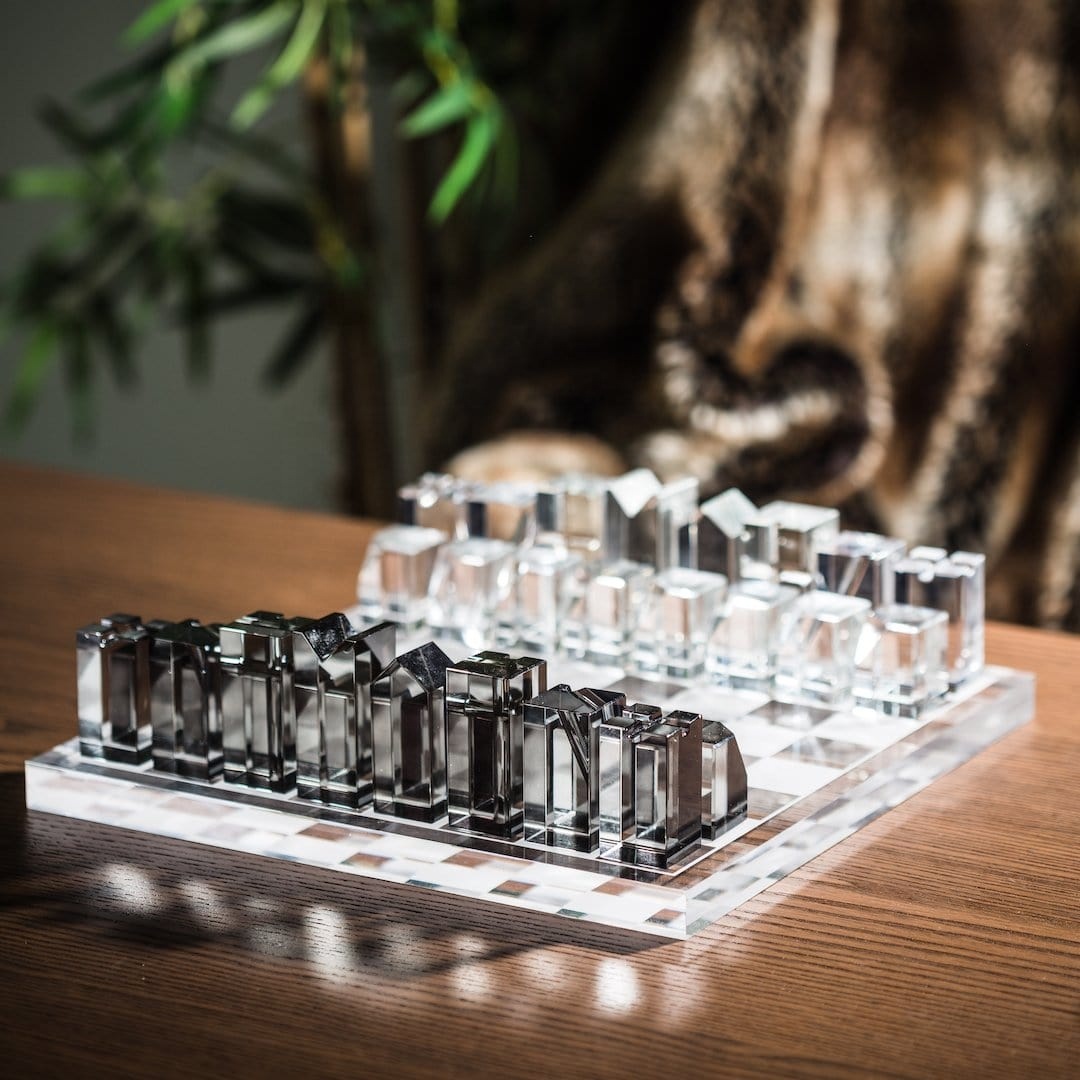 Unique Modern Luxury Decorative Crystal Acrylic chess pieces/board games