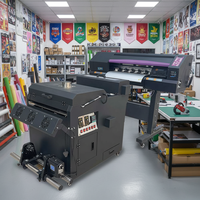 Imprimante DTF industrielle 60 cm A1, imprimante DTF à double tête, machine d'impression de t-shirts, imprimante DTF 24 pouces avec four à secouer et sécheuse