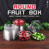 Usine En Gros En Plastique Transparent Boîte De Fruits Pet Bol Pour Salade Transparent Conteneur De Légumes Avec Couvercle Conteneur À Emporter
