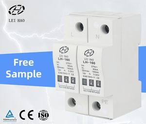 Parafoudre AC LEIHAO DC SPD certifié CE 160kA 4P T2 pour systèmes solaires photovoltaïques - Product Image 1