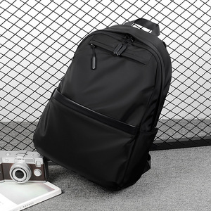 Laptop <b>Backpack</b> <b>Large</b> Capacity Anti-Theft Unisex Business Student School Bag Solid Color Black Gray Blue Summer 2023 - Product Image 4