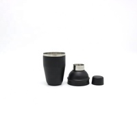 Mini agitateur professionnel en acier inoxydable, outil de bar peint noir mat brossé, mélangeur de boissons, 12oz, 350ml