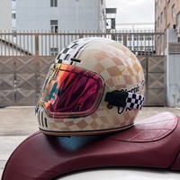 Casque de moto rétro en ABS pour homme et femme, toutes saisons, coupe-vent, protection solaire, tailles MLXLXXL