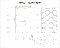 Kit de support de batterie 46950 18S2P avec espaceur de cellules en ABS et bande de nickel pur, pas de 46,3 mm et 54 mm pour batterie cylindrique