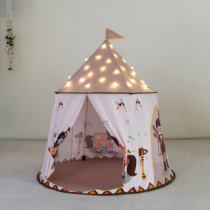 Tiendas de campaña de juguete para niños de tela suave para interiores y exteriores de lujo Tipis para niños - Product Image 6