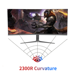 หน้าจอโค้ง 37.5 ''จอภาพเล่นเกม 100 144Hz ตัวเลือกหน้าจอเกมรีเฟรชสูง