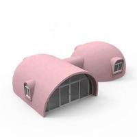 Vente en gros usine : Mini-maison dôme en mousse à un étage, autonome en eau, avec chambre, à vendre en bord de mer, modèle Van Oceanfront
