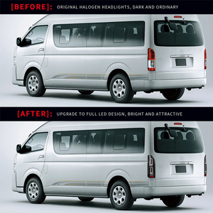 ชุดไฟท้า<span class=keywords><strong>ย</strong></span> LED แบ<span class=keywords><strong>บ</strong></span>ใสใหม่สำหรับรถตู้โตโยต้าไฮเอซ 200 ปี 2005-2016 ไฟ DRL ไฟเลี้<span class=keywords><strong>ย</strong></span>ว ไฟเบรก 12V อะไหล่<span class=keywords><strong>รถ</strong></span><span class=keywords><strong>ย</strong></span>นต์ - Product Image 5