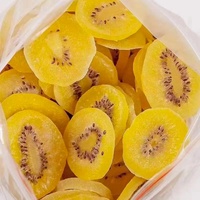 Hoogwaardige zoete hele kiwi's 100% zonder toevoegingen VF gedroogde knapperige fruitsnacks cadeauverpakking