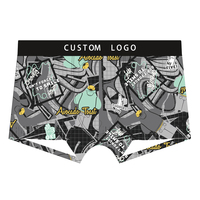 Impression 3D personnalisé confortable doux taille élastique respirant Shorts Sexy Boxer slips pour hommes sous-vêtements